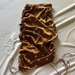 For Love And Lemons Brown Floral dress